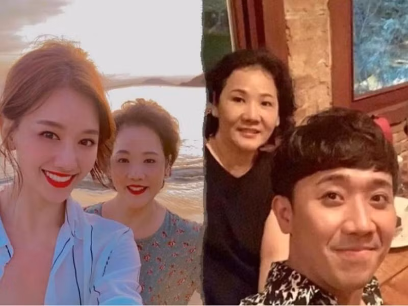 Không chỉ là "ông chồng quốc dân", Trấn Thành còn là chàng rể quý. Nam diễn viên gọi mẹ của Hari Won là "chị Sook Hee" thay vì gọi là mẹ vợ. Nam danh hài giải thích bản thân thích gọi như vậy vì mẹ vợ quá trẻ so với tuổi thật. Ảnh: Phụ nữ Việt Nam