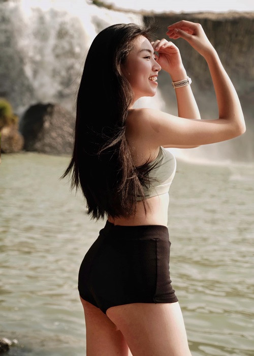 Thu Thủy yêu thích các môn thể thao như chạy bộ, gym, tennis, đạp xe.