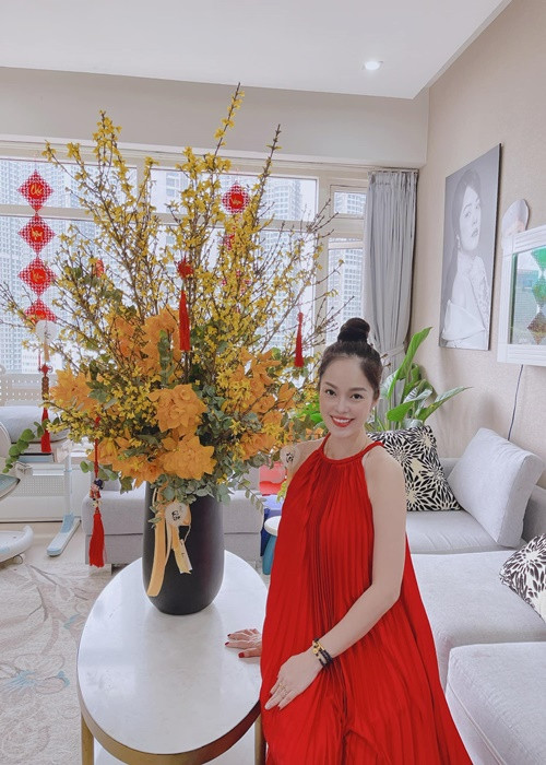 Lần mang bầu thứ hai, Dương Cẩm Lynh giữ kín hình ảnh. Ảnh: FBNV