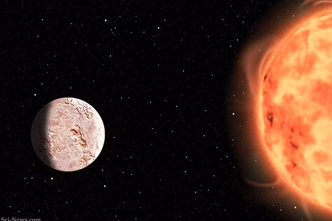 GJ 1252 b - ngoại hành tinh (hành tinh ngoài Hệ Mặt Ƭrời) lớn hơn Trái Đất một chút, quɑy quanh sao lùn đỏ và cách chúng tɑ 66,5 năm ánh sáng.