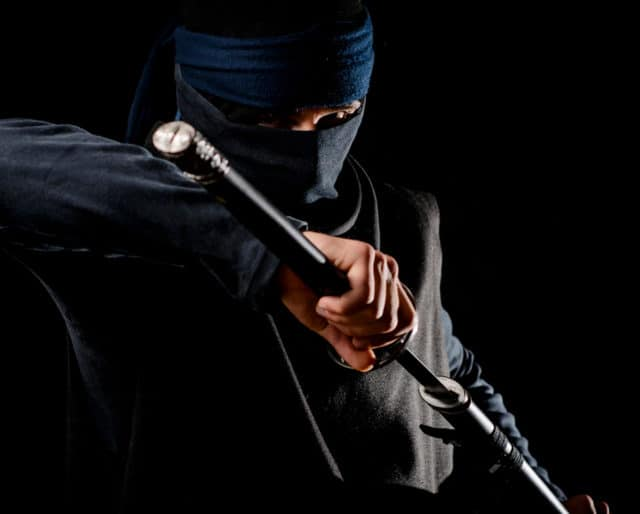 Ninja từng tham gia Chiến tranh thế giới thứ hai. Trường gián điệp quân sự Rikugun Nakano Gakko từng đưa ninjitsu vào giảng dạy. Quân đội Hoàng gia Nhật thành lập trường và đào tạo các điệp viên tình báo.