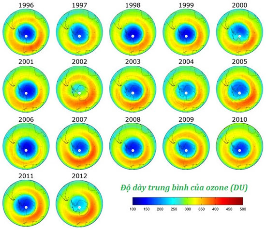 Trước đó, vào cuối năm 2021, theo Trung tâm Dự báo thời tiết tầm trung châu Âu (ECMWF), một lỗ thủng tầng ozone ở Nam Cực đóng lại là lỗ thủng lớn thứ 13 kể từ năm 1979, rộng khoảng 14 triệu cây số vuông.