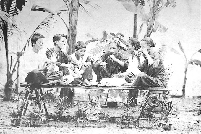 Một cảnh sinh hoạt của người miền Nam do J. C. Baurac ghi nhận.