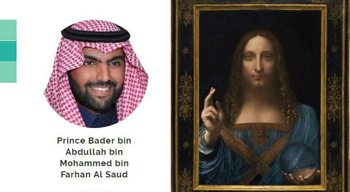 Trước đó, sau khi mua tác phẩm năm 2017, Hoàng tử Bader của Ả rập Xê út - cũng thông báo trưng bày tại Bảo tàng Abu Dhabi. Tuy nhiên, bức tranh không xuất hiện, bảo tàng thông báo hoãn sự kiện vô thời hạn. Tờ New York Time dẫn lời các nhân viên nơi đây nói "không thể xác định vị trí hiện tại của bức họa nổi tiếng".