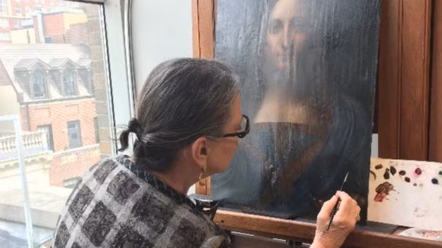 Một nguồn tin thân cận với Bảo tàng Nghệ thuật Metropolitan cho biết Simon đã mang tranh tới bảo tàng vào năm 2006 để nhờ kiểm tra. Khi đó, tranh ở bị hư hỏng nặng, bị sơn phủ nhiều lớp. Sau đó, tranh được Dianne Dwyer Modestini - nhà phục chế nghệ thuật, giáo sư tại Đại học New York - phục chế.