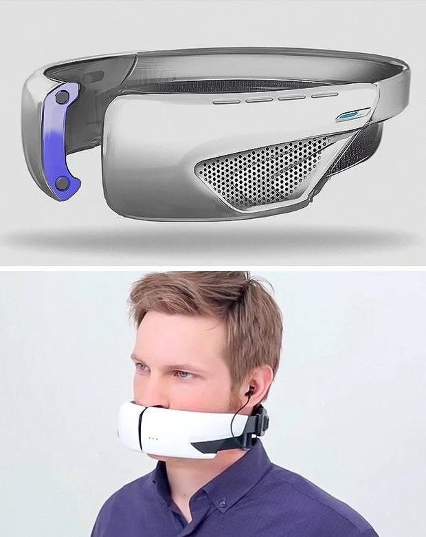  4. Khẩu trang bí mật: Nhìn chiếc khẩu trang này, chắc ai cũng nghĩ rằng nó là một sản phẩm của trí tưởng tượng, chỉ xuất hiện trong những bộ phim viễn tưởng.