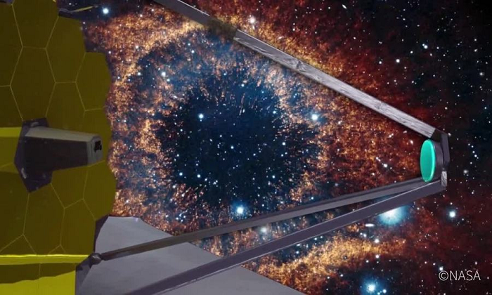 Các ngôi sao khác nhau cũng có thể nhìn thấy qua hai hình ảnh vì một số ngôi sao tỏa sáng hơn ở các tần số khác nhau so với những ngôi sao khác.