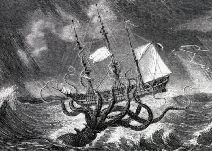 3. Quái vật tấn công tàu Mary Celeste: Mary Celeste là một chiếc tàu buôn của Mỹ được tìm thấy trên Đại Tây Dương vào năm 1872.