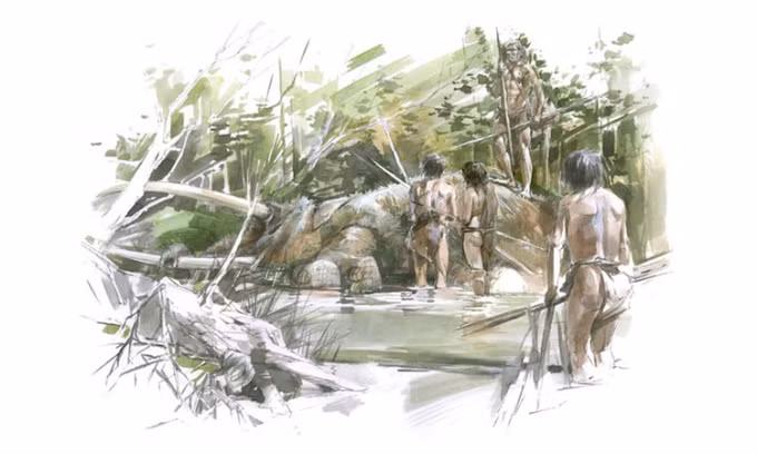 Việc phát hiện ra chiếc ngà hoàn toàn tách rời khỏi hộp sọ khiến các nhà khoa học nghi ngờ rằng con người cổ đại - chắc chắn là một loài người khác vì thời điểm đó Homo sapiens chúng ta chưa xuất hiện - đã săn bắn và giết thịt siêu quái vật này cũng như đồng loại của nó.