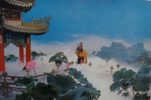 Ngay khi Ngộ Không phá vỡ tuyến phòng thủ cuối cùng và chuẩn bị tiến vào Lăng Tiêu Bảo Điện, hắn lại loay hoay và dừng lại trước điện.