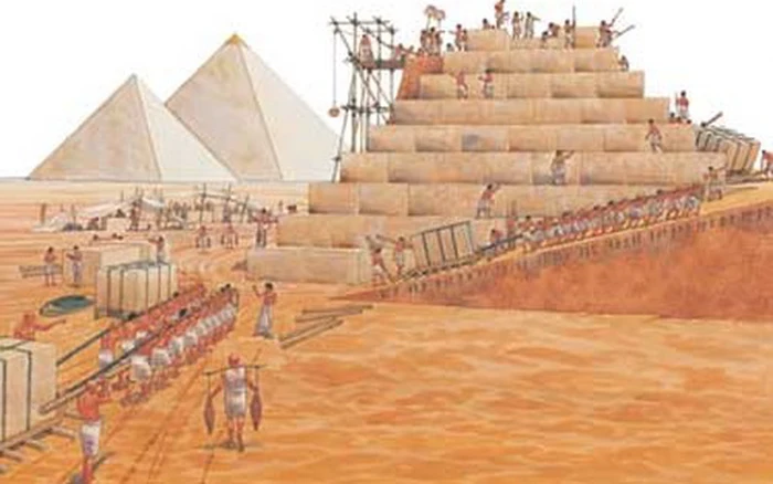 Qúa trình này phải dùng sức người 100%. Bên cạnh đó, đá granite phải được lấy ở Aswan, 1 nơi cách công trình gần 935 km. Và ước tính, việc dịch chuyển 1 khối đá mất khoảng hai tháng vất vả.