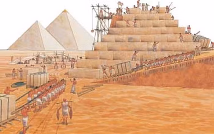 Qúa trình này phải dùng sức người 100%. Bên cạnh đó, đá granite phải được lấy ở Aswan, 1 nơi cách công trình gần 935 km. Và ước tính, việc dịch chuyển 1 khối đá mất khoảng hai tháng vất vả.