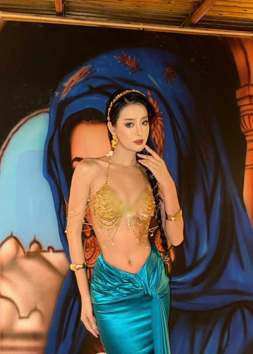 Khánh Linh có lợi thế ngoại hình. Cô sở hữu chiều cao 1m77, số đo ba vòng 84-60-96 cm. Ảnh: FB Bùi Khánh Linh.