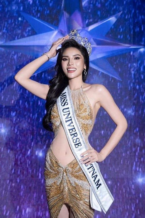 Tháng 9/2024, Kỳ Duyên đánh bại 28 thí sinh khác để giành vương miện Miss Universe Vietnam 2024. Ảnh: Miss Universe Vietnam.