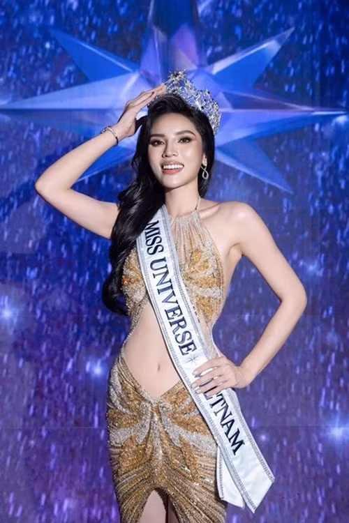 Tháng 9/2024, Kỳ Duyên đánh bại 28 thí sinh khác để giành vương miện Miss Universe Vietnam 2024. Ảnh: Miss Universe Vietnam.