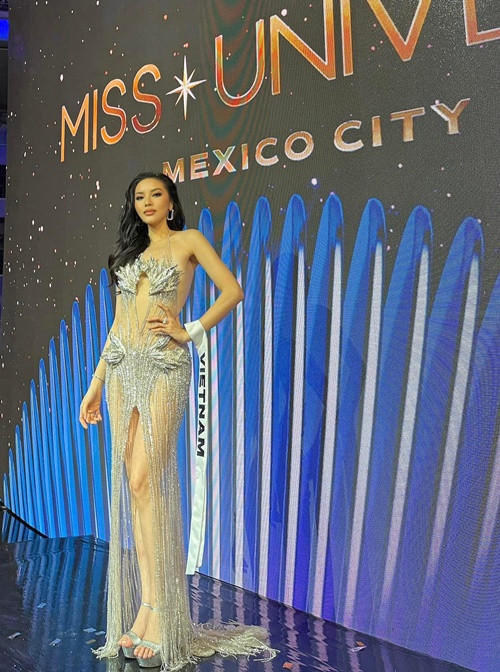 Tháng 10/2024, Kỳ Duyên đã lên đường tham dự Miss Universe 2024. Trong chung kết, cô lọt top 30. Ảnh: FB Kỳ Duyên.