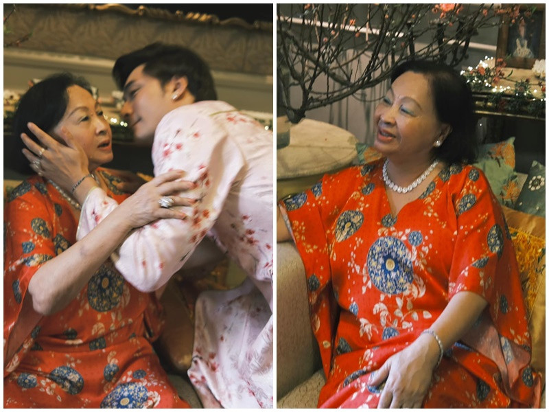 Lý Quí Khánh khoe bà nội đẹp quý phái.