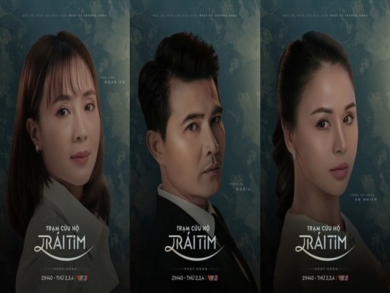 Trạm cứu hộ trái tim cũng vào top 3 đề cử Phim truyền hình ấn tượng tại VTV Awards 2024. Nội dung phim kể về mối quan hệ tay ba giữa Ngân Hà, Nghĩa và An Nhiên. Ảnh: Petrotimes.