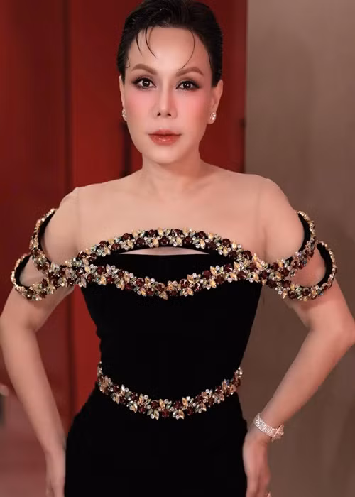 Việt Hương chia sẻ trên Vietnamnet, cô từng có ý định nâng mũi nhưng không thực hiện được. Ảnh: FB Việt Hương.