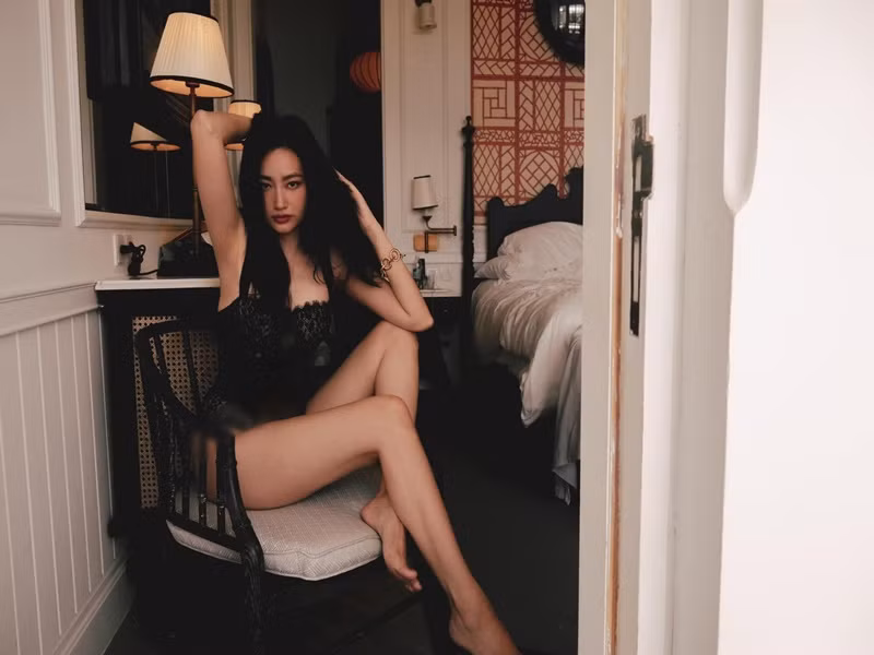 Top 15 Hoa hậu Quốc tế 2011 đăng ảnh diện bodysuit táo bạo. Ảnh: Instagram Trương Tri Trúc Diễm.