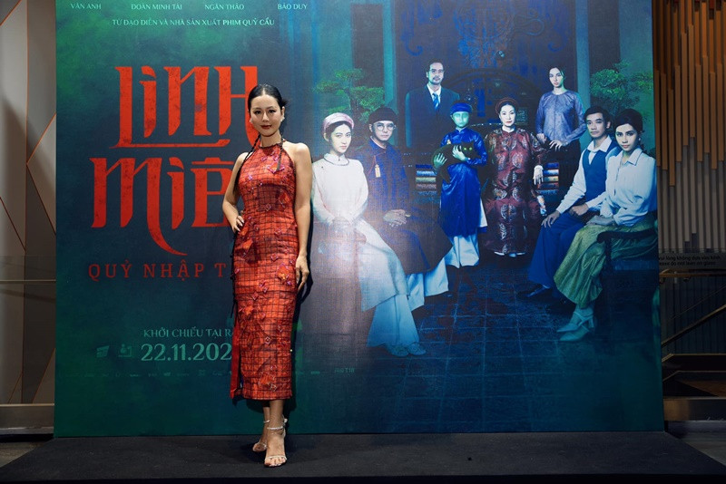 Nam Thư xuất hiện trong buổi ra mắt phim Linh miêu vào tháng 11/2024.