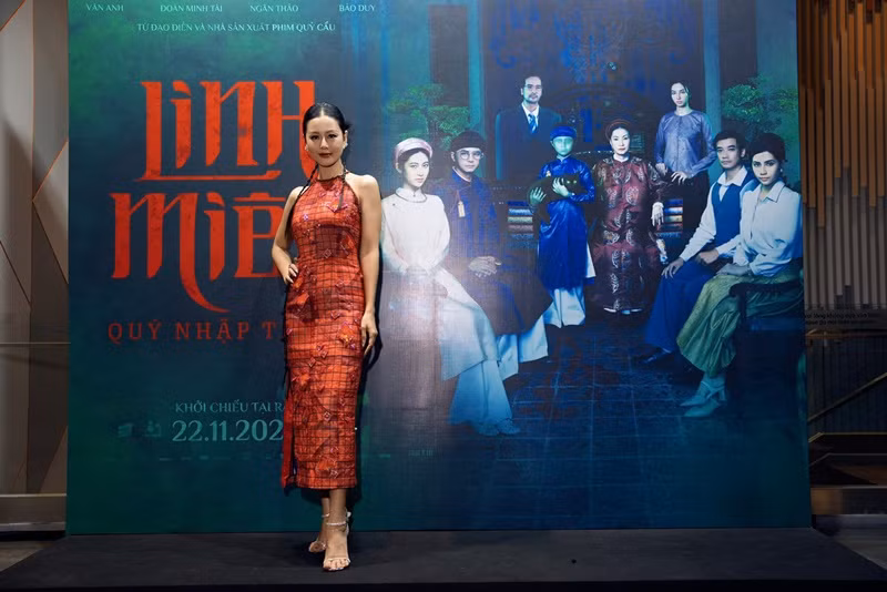 Nam Thư xuất hiện trong buổi ra mắt phim Linh miêu vào tháng 11/2024.