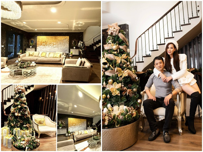 Nữ diễn viên giàu nhất miền Bắc trang hoàng nhà cửa lộng lẫy mỗi dịp lễ Tết, Giáng sinh.