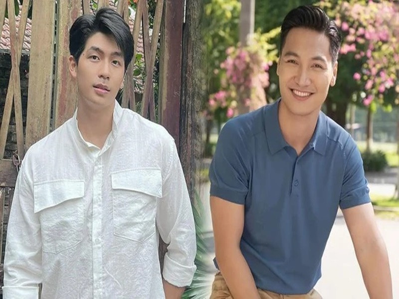 Quốc Anh đóng vai Lâm thời trẻ, Mạnh Trường vào vai Lâm khi trưởng thành trong Chúng ta của 8 năm sau. Cả hai lọt top 10 đề cử Diễn viên nam ấn tượng tại VTV Awards 2024. Ảnh: Phụ Nữ Số.