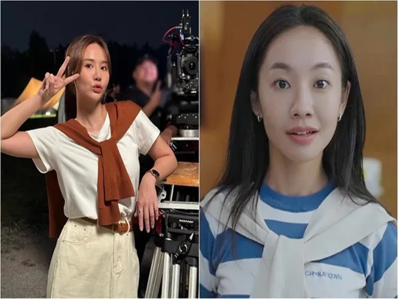 Hoàng Hà đóng vai Dương thời trẻ, Huyền Lizzie vào vai Dương khi trưởng thành, Quỳnh Kool vào vai cô giáo Nguyệt khi trưởng thành trong Chúng ta của 8 năm sau. Cả ba lọt top 10 đề cử Diễn viên nữ ấn tượng tại VTV Awards 2024. Ảnh: VTV.