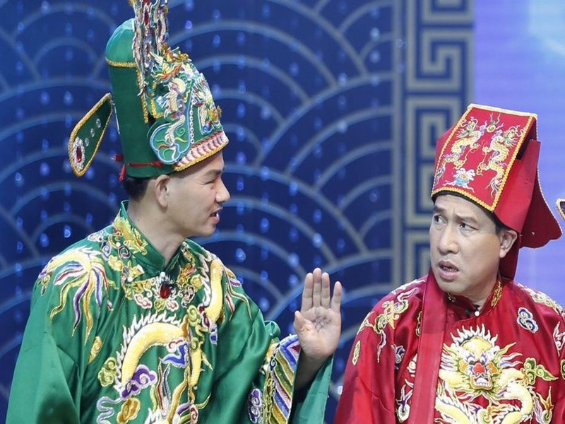 Về NSND Xuân Bắc, Quang Thắng cho biết: “NSND Xuân Bắc giờ đã lên Cục trưởng Cục Nghệ thuật Biểu diễn nhưng điều đó đâu có nghĩa là anh ấy không thể làm nghệ sĩ. Việc Xuân Bắc tham gia Táo quân cũng không làm ảnh hưởng gì đến địa vị và hình ảnh của anh ấy cả. Suy cho cùng cũng đều là phục vụ nhân dân”. Ảnh: Vietnamnet.