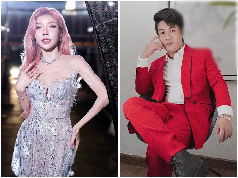 Mới đây, nhà sản xuất âm nhạc Nemo Trần bức xúc tố Trang Pháp sử dụng 80% beat của anh trong bài Bê tráp mà không xin phép, tự ý cắt bỏ câu hashtag của anh. Nhanh chóng, Trang Pháp phản hồi. Ảnh: FB Nemo, Trang Pháp.