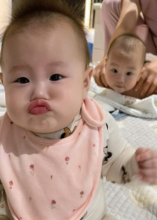 Jenny và Jimmy có nhiều khoảnh khắc đáng yêu. Ảnh: FB Phương Oanh.