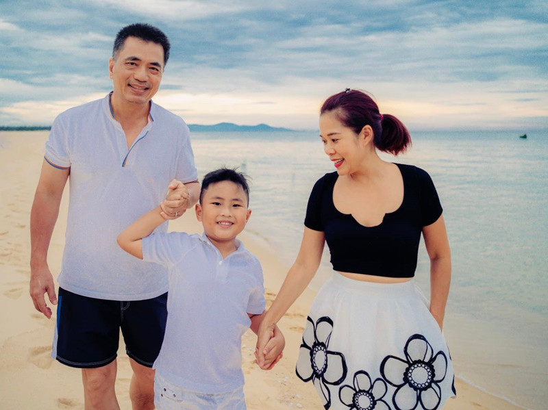 Con trai của Mỹ Lệ tên là Jonathan, ở nhà được gọi là Cà Rốt, năm nay 8 tuổi.