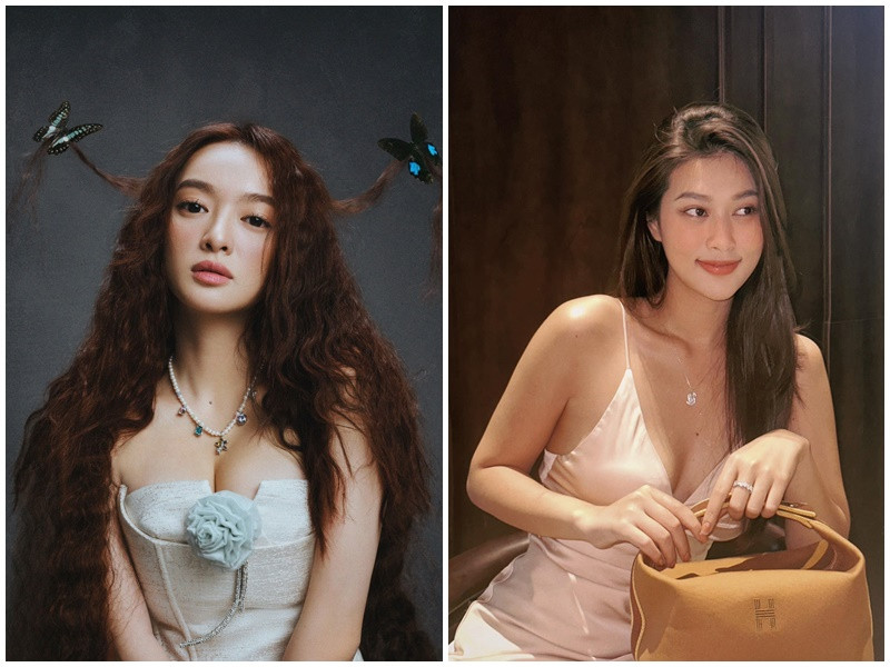 Kaity Nguyễn và Thiên Ân đều dễ tăng cân. Ảnh: FB Thiên Ân, Kaity Nguyễn.