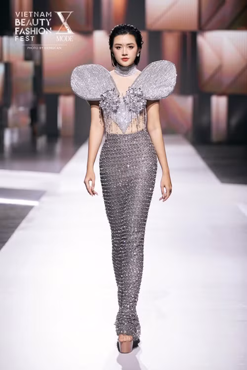 Gia Hân ngày càng tỏa sáng ở Hoa hậu Quốc gia Việt Nam 2024. Ảnh: Fanpage Hoa hậu Quốc gia Việt Nam.