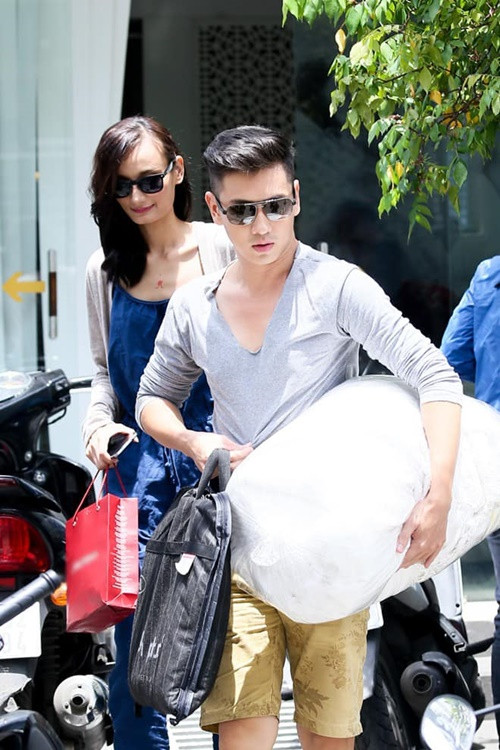 Người mẫu Lê Thúy kết hôn cách đây 9 năm với nam diễn viên điển trai Đỗ An. Ảnh: FB Đỗ An.