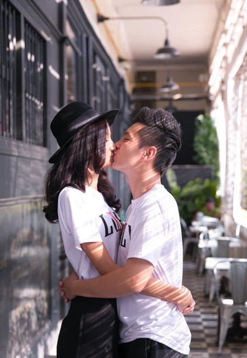 Trong thời gian đầu sống chung một nhà, vợ chồng Lê Thúy mâu thuẫn vì có nhiều khác biệt cũng như chưa hiểu hết tính cách của nhau. Để giữ gìn hôn nhân, cả hai nhường nhịn, kiên nhẫn. Ảnh: FB Đỗ An.