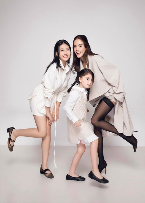 Con gái đầu của Như Vân xinh như hot girl còn ái nữ thứ hai mang vẻ đẹp lai Tây. Ảnh: FB Như Vân.