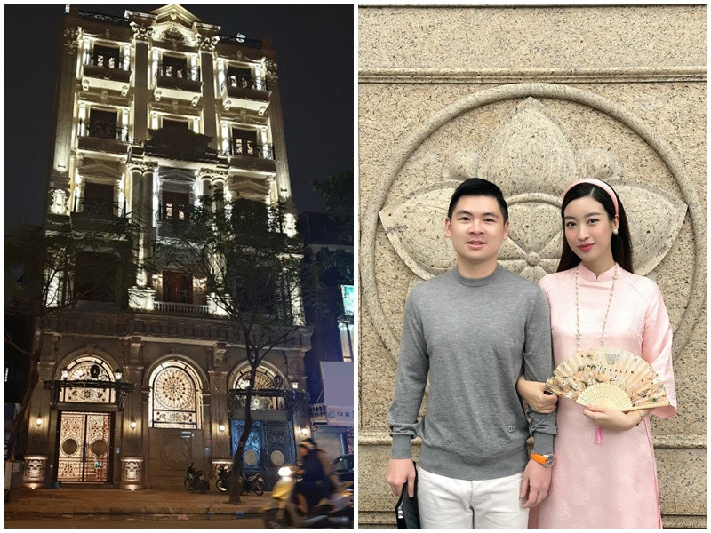 Tháng 10/năm 2022, Hoa hậu Mỹ Linh kết hôn với Đỗ Vinh Quang - con trai thứ của “bầu” Hiển. Sau đám cưới, Mỹ Linh sống cùng gia đình chồng trong căn biệt thự ngay vị trí trung tâm tại Hà Nội. Đỗ Vinh Quang chia sẻ trên Dân Việt, gia đình anh mấy thế hệ sống chung, mỗi gia đình nhỏ sống 1 tầng với không gian riêng và sẽ dành thời gian phù hợp để tham gia các hoạt động chung của cả nhà. Ảnh: FB Mỹ Linh, Arttimes.