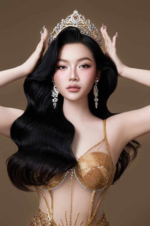 Á hậu Hải Lam cao 1m71, có số đo ba vòng 90-65-91 cm. Ảnh: FB Hải Lam.