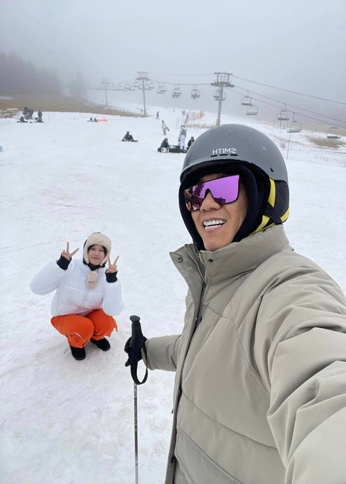 Anh Đức và Quỳnh Anh từng hưởng tuần trăng mật ở Mỹ vào tháng 10/2024.