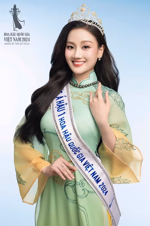  Đỗ Thị Phương Thanh giành danh hiệu Á hậu 1 cuộc thi Hoa hậu Quốc gia Việt Nam 2024. Cô cao 1m74, có số đo ba vòng 83-61-92 cm. Ảnh: Fanpage Hoa hậu Quốc gia Việt Nam.