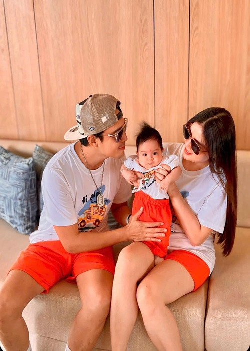 Vợ chồng Thanh Duy thi thoảng đưa con gái đi nghỉ dưỡng.