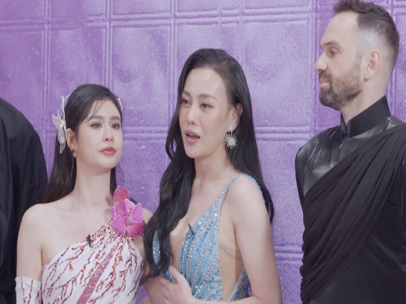 Trong tập 4 Bước nhảy hoàn vũ 2024, Trương Quỳnh Anh (trái) tuyên bố rút lui vì lý do sức khỏe. Ảnh: Znews.