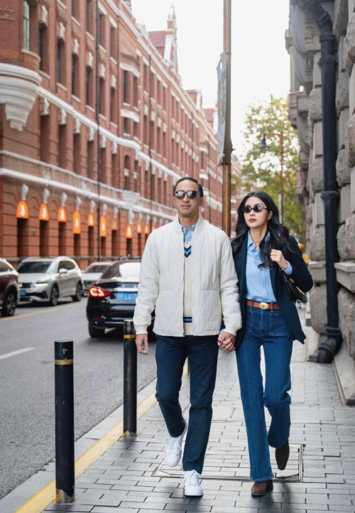 "Ngọc nữ" đã năn nỉ chồng đại gia chụp ảnh thời trang xuống phố. Ảnh: Instagram Tăng Thanh Hà.