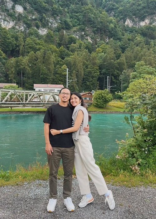 Louis Nguyễn tâm sự, anh thật may mắn khi tìm được một người bạn đời như Hà Tăng. Ảnh: Instagram Tăng Thanh Hà.