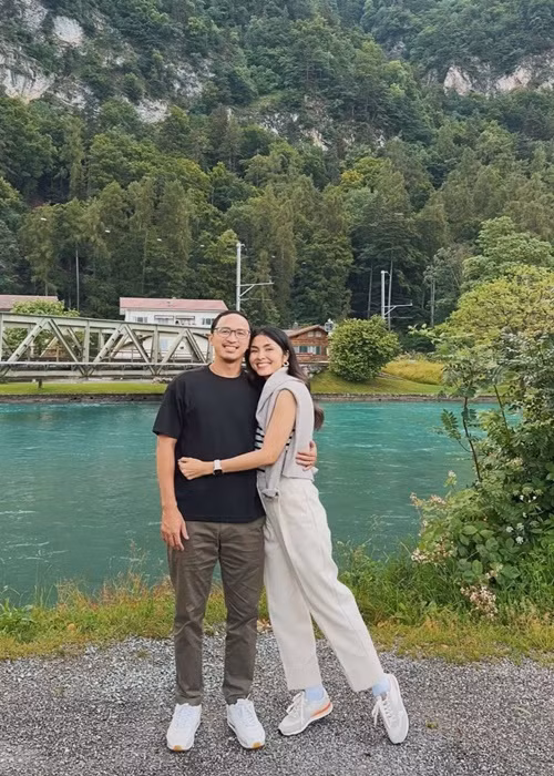 Louis Nguyễn tâm sự, anh thật may mắn khi tìm được một người bạn đời như Hà Tăng. Ảnh: Instagram Tăng Thanh Hà.