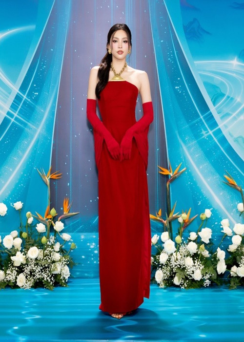 Hoa hậu Tiểu Vy mặc gợi cảm trong chung kết Hoa hậu Quốc gia Việt Nam 2024. Ảnh: Fanpage Hoa hậu Quốc gia Việt Nam 2024.