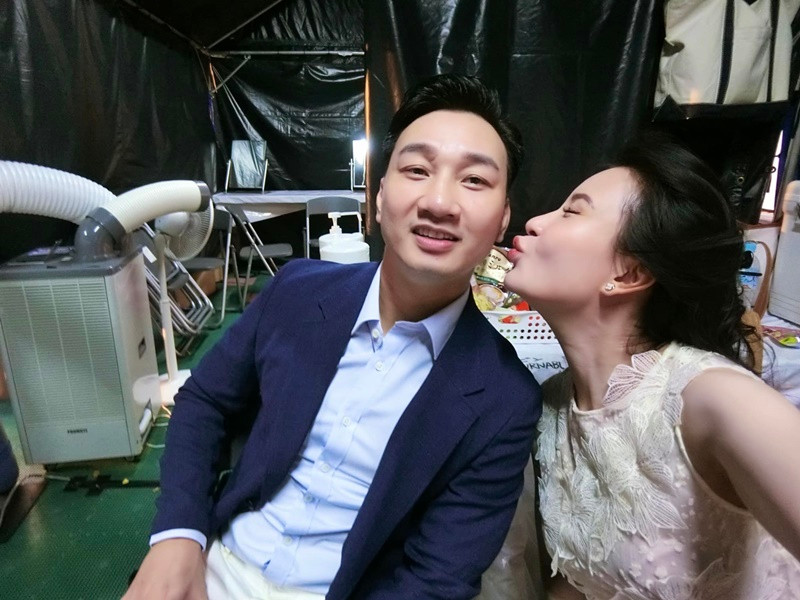 Thành Trung cho biết, khi còn hẹn hò, anh rất lãng mạn nên mới có thể "cưa đổ" Ngọc Hương. Ảnh: FB Ngọc Hương.