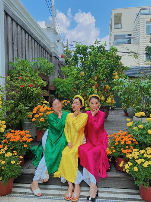 Băng Di và Phương Khánh thường xuyên đến chơi nhà Tăng Thanh Hà. Ảnh: FB Phương Khánh.